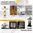 Adjustable Mobile Standing Desk Cart With Tilt Desktop And Cabinet