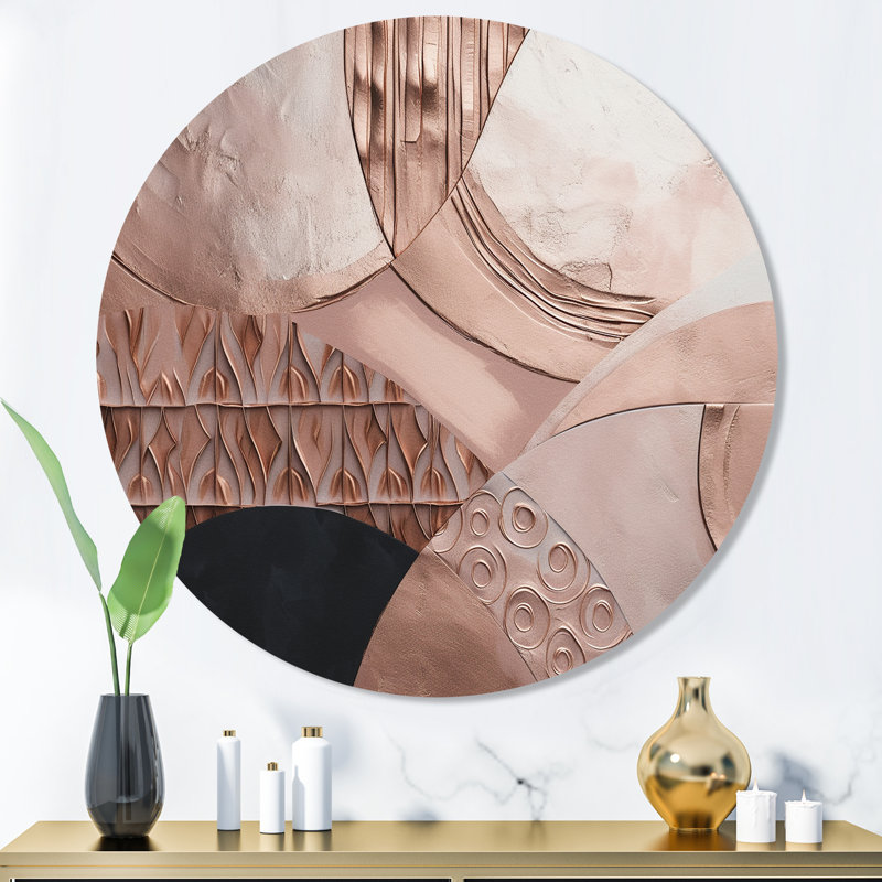 Markiah Rosegold demi-cercles Boho I, H 29 po x l 29 po x P 1 po