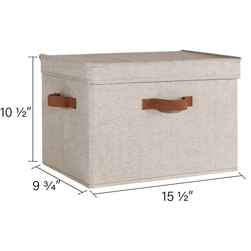 Closet Storage Bins, Light Gray