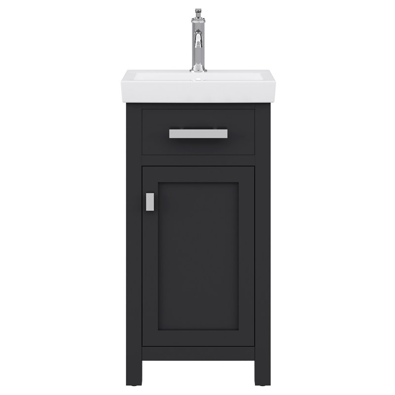 Ensemble de meuble-lavabo simple 18 po Caitlyn, Noir