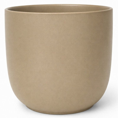 Taupe Round Pot
