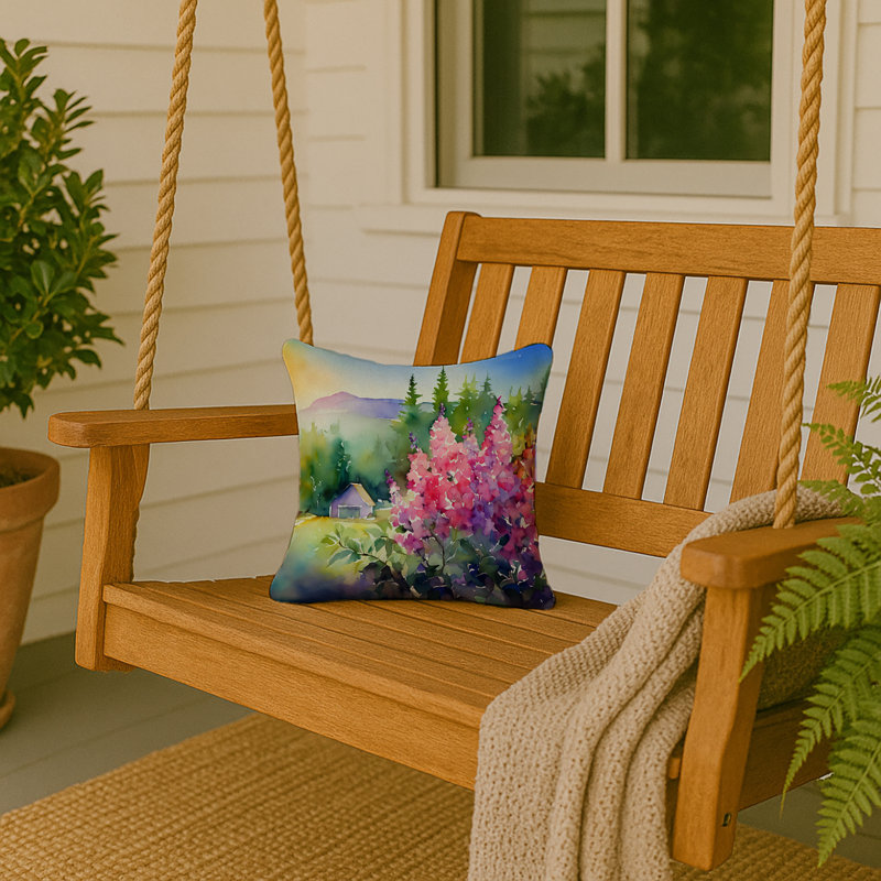Coussin décoratif Idaho Syringa, Carré 14 po