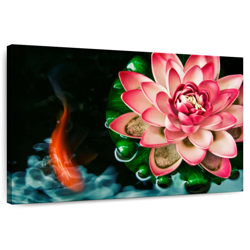 Fleur de lotus flottante Harnek, H 32 po x l 48 po