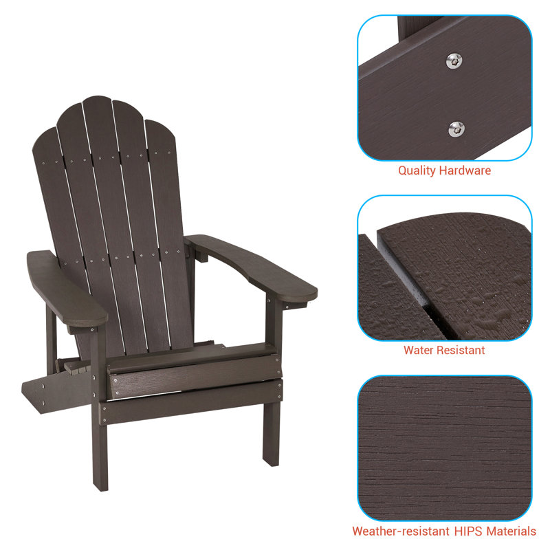 Fauteuil d'extérieur Baz, Brun