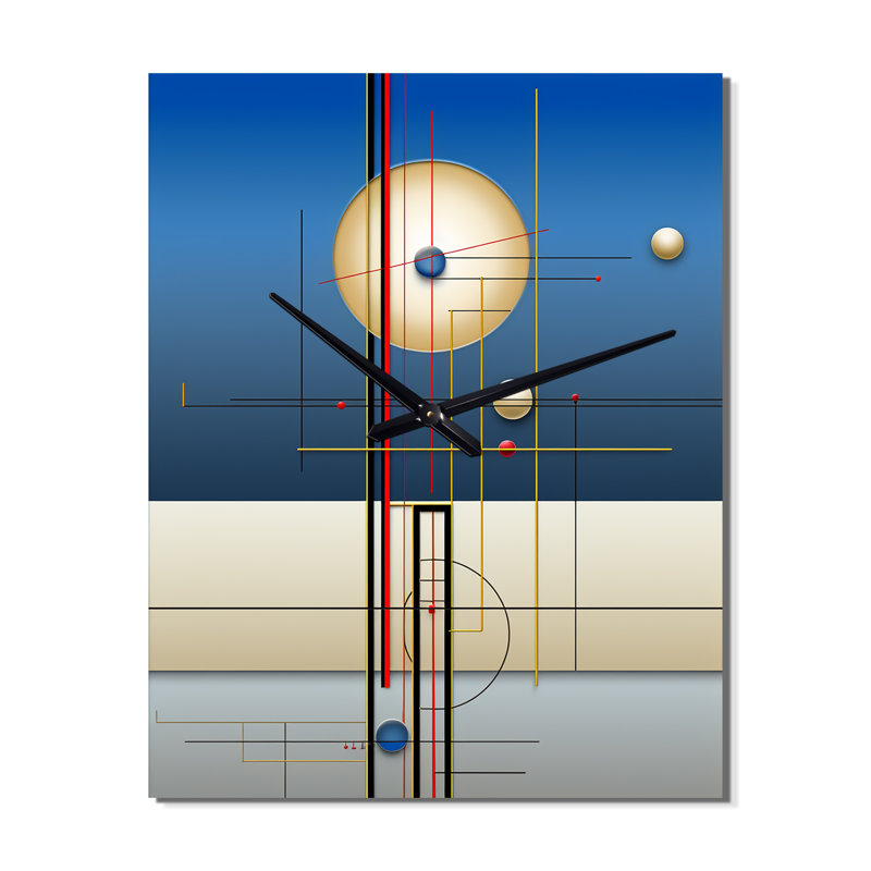 Horloge murale géométrique moderne, Grand