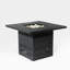 Table de foyer d'extérieur au gaz propane 34 po 3400, acier rectangulaire de 50 000 BTU pour terrasse de jardin - Modernité noire