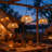 Outdoor Solar Hanging Iron Frame Rattan Lantern (Bulb Include)
