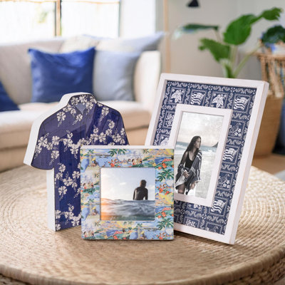 Kona Coast by Reyn Spooner Tropical Picture Frames Lahaina Sailor, Transpacific, 50 State Flower Aloha T-Shirt Tabletop Wall Decor 