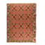 Wool Floral Area Rug in Red