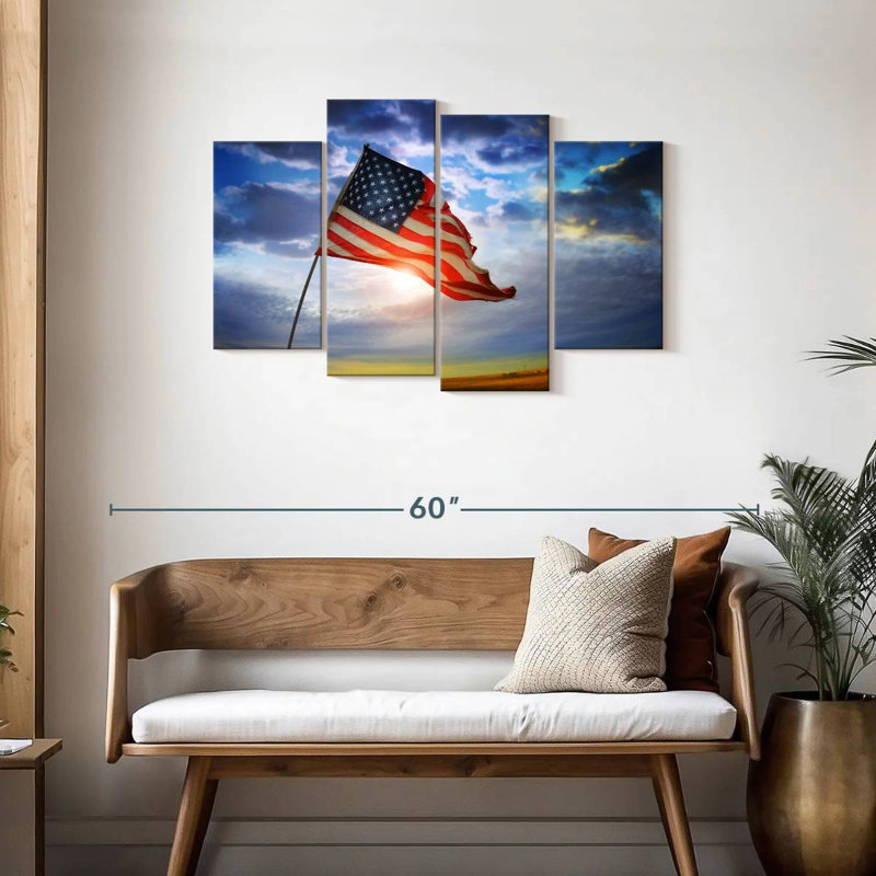 Borges American Flag Glory, 27" H x 43" W