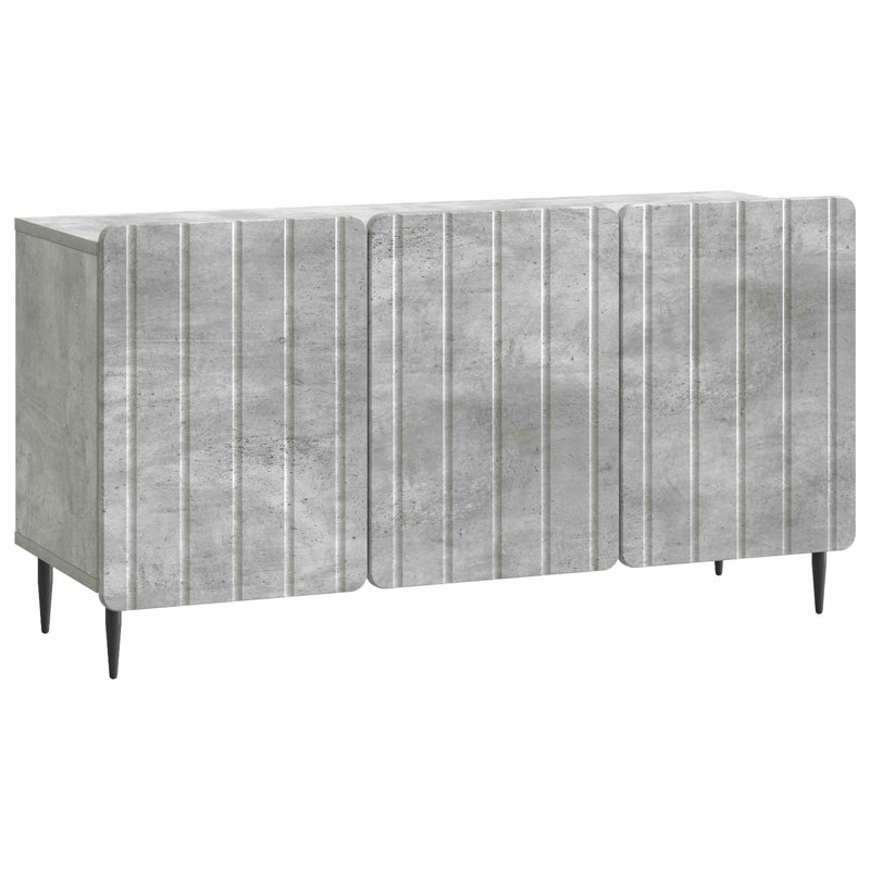 TV Stand, 52cm H x 99cm L x 34.5cm W, Concrete Grey