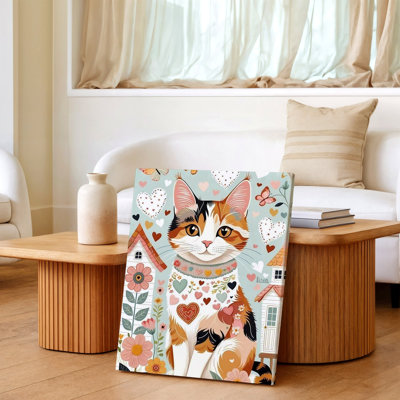 Impression sur toile Calico Cat