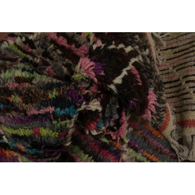 Colorful Moroccan Area Rug 6x10 with Geometric Design