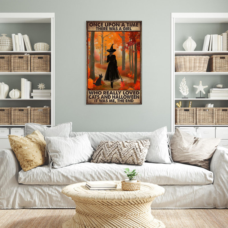 Estere Who Really Lown Cats And Halloween, impression sur toile, H 20 po x l 16 po x P 1,25 po