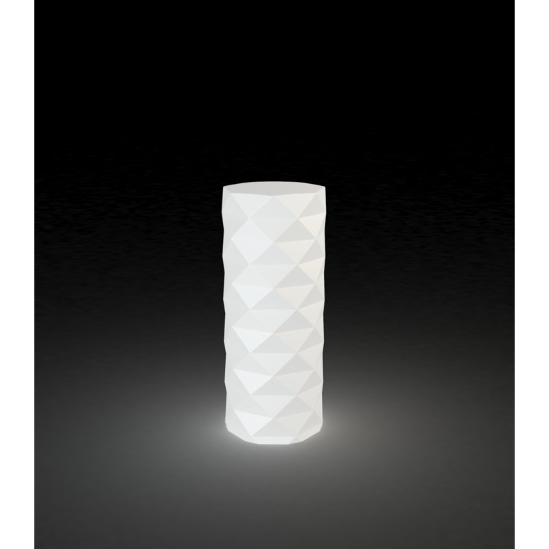 Marquis Matte Ice White Plug-In LED Outdoor Floor Lamp, 32.75" H x 11.75" W x 11.75" D, Plug-In, No