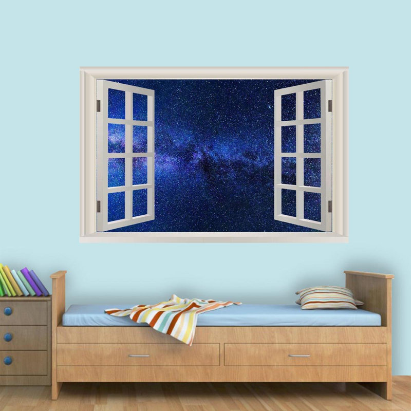 Décalcomanie murale galaxy, H 22 po x l 33 po