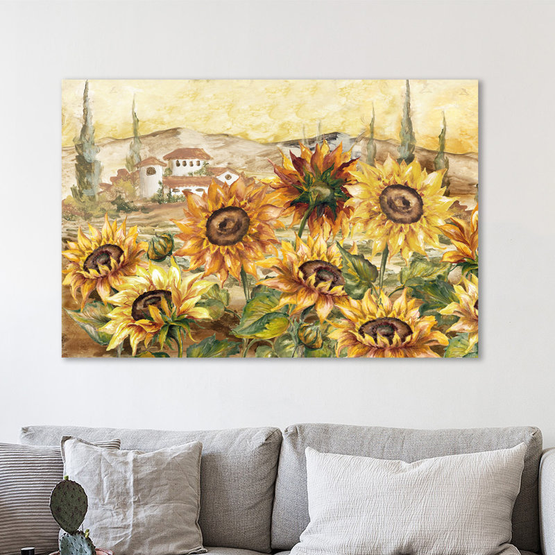 « tournesol », reproduction sur toile tendue, 10 po x 15 po