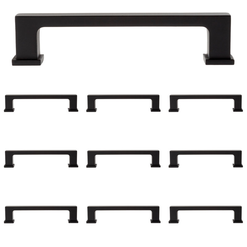 Ensemble de poignées barre Chelsey, Noir mat, 4"