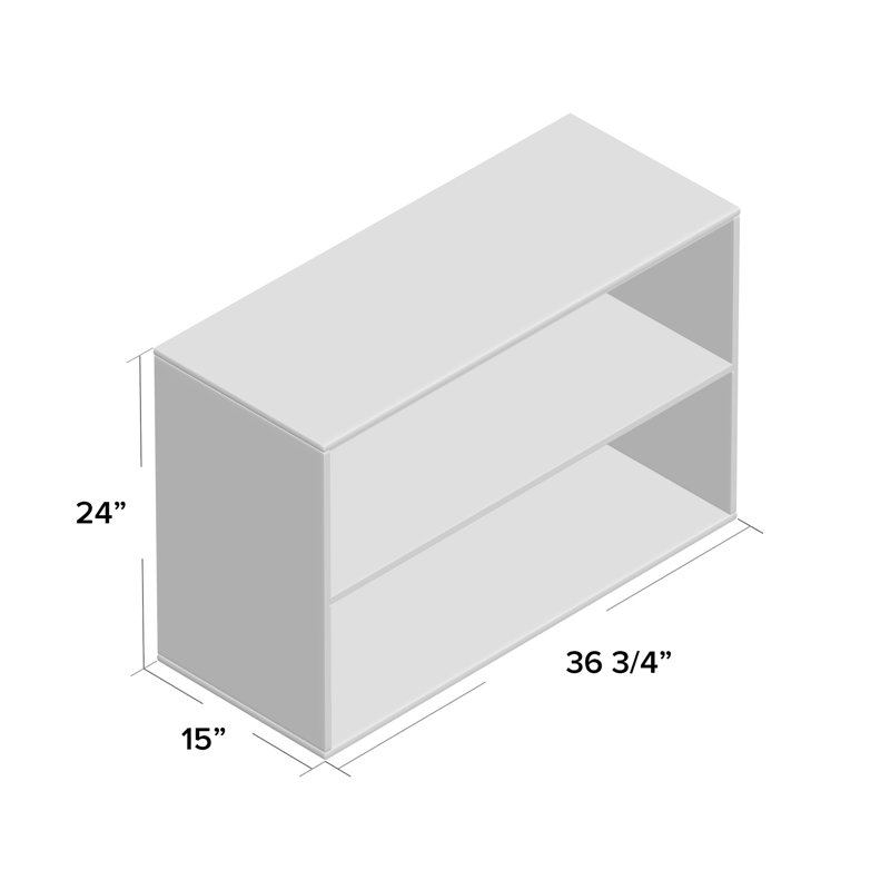 Modular 2 Compartment Shelving Unit