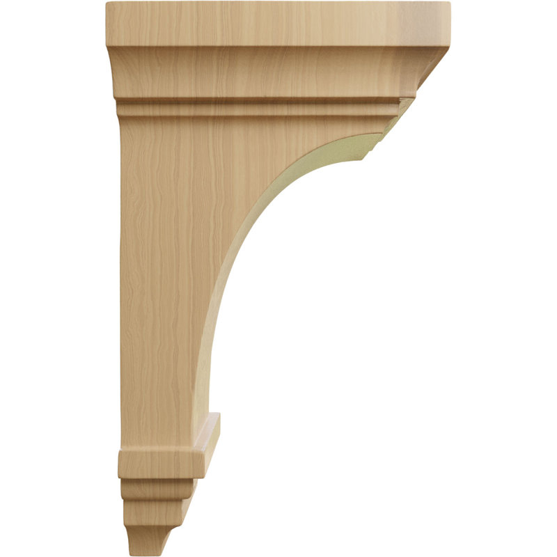 Support en bois / corbeau H 10 po x l 5 po x P 5,75 po, Cerisier