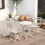 Ensemble de bistro 3 pièces avec ensemble de patio et table ronde pliable-1887976111