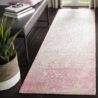 Stagner Hand Tufted Viscose Abstract Rug