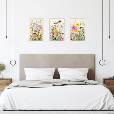 3 Piece No Frame Print on Canvas