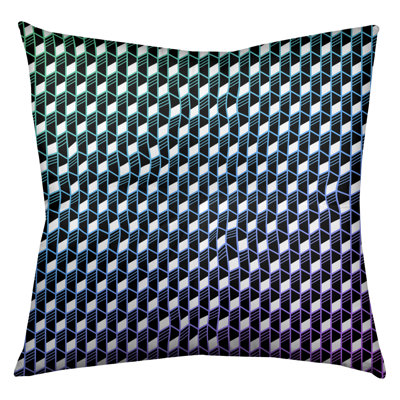 Coussin de sol à rayures géométriques Katelyn Elizabeth