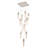Transitional 13 Light Hanging Crystal Chandelier-1673802801