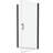 Universal Pivot Shower Door In Matted Black - 1/4" Tempered Glass, 1 3/8" Adjustable, 36000 Times Opening And Closing Trials, Leak-, Simple Installation Advanced Leak Function, Steps