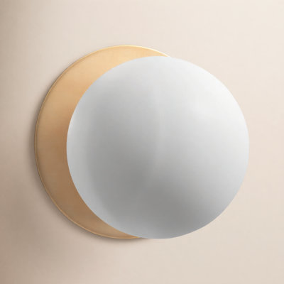 Drake Single Light Glass Steel Dimmable Flush Mounted Sconce