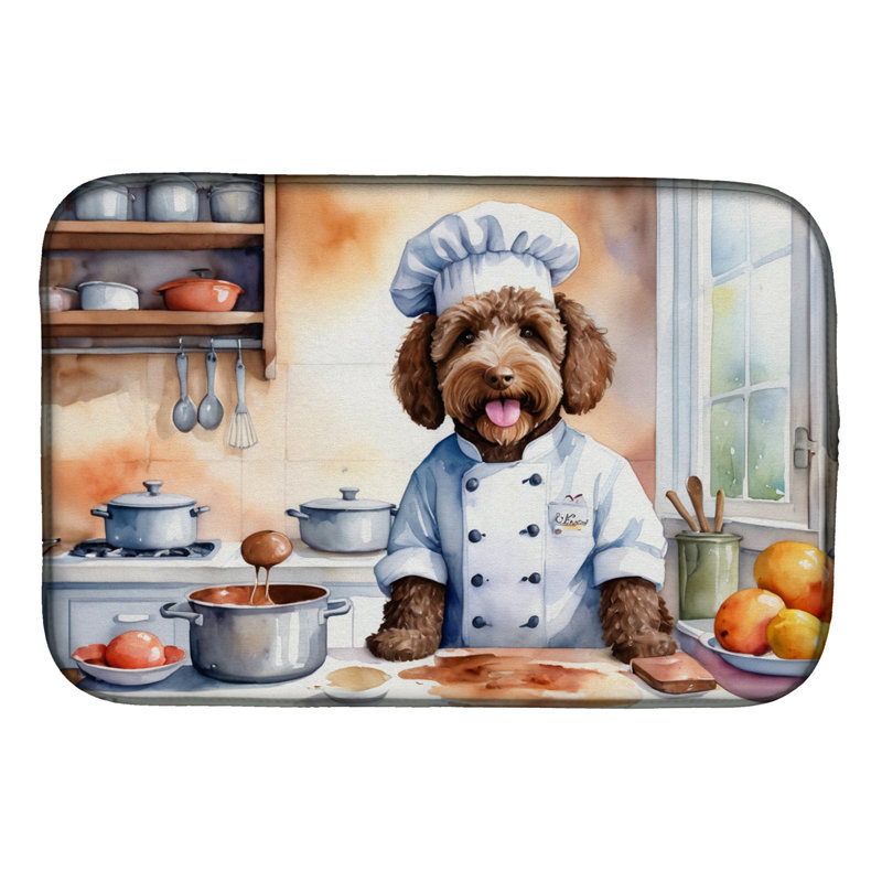Tapis de séchage Labradoodle The Chef