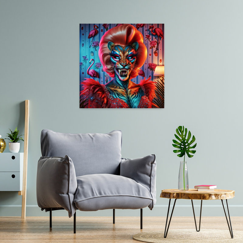 Art contemporain, art contemporain surréel, H 24 po x l 24 po