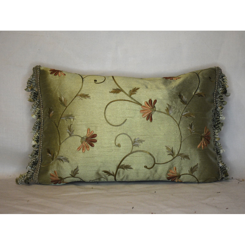 Floral Reversible Throw Pillow