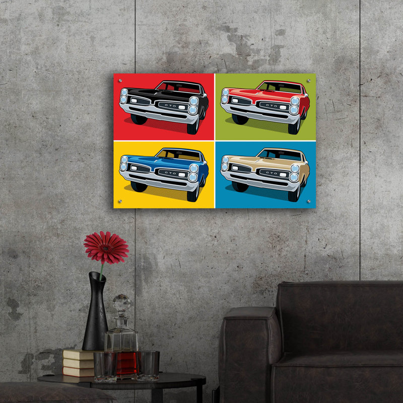 «Voiture classique GTO» par Ron Magnes, H 24 po x l 36 po x P 0,2 po