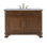 Colorado 48 in. W Marble Top Single Sink Bathroom Vanity, Walnut Brown
