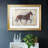Iron Equine II - Dark Horse Study Wall Art, Matted and Framed Under Acrylic Glass, Large Living Room Wall Art-491333369-491333370