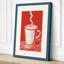 Steaming Cup Graphic Art - Wrapped Canvas-131764598-131764614
