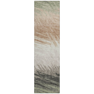 Machine Washable Indoor/Outdoor Houtz ACN2272 Stripes Rug