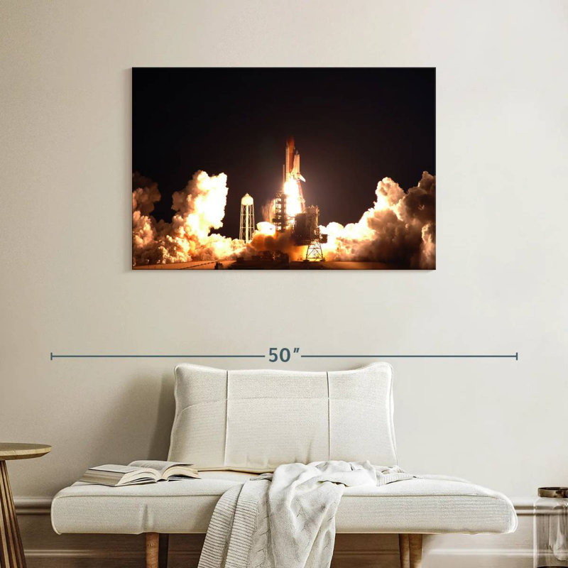 Oberle NASA Space Shuttle Launch, 26" H x 39" W