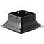 Base de poteau 4 x 4 4 pièces, support interne robuste en acier thermolaqué de 3,6 po x 3,6 po pour ancrage de poteau en bois standard, base de poteau de terrasse pour support de balustrade