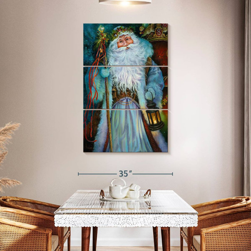 Père Noël à l'ancienne Lelend, H 50 po x l 32 po