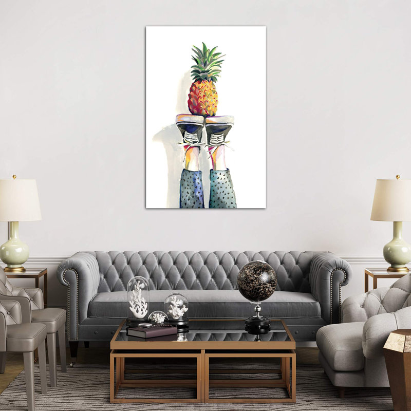 Pineapple 1 Piece Wrapped Canvas Painting, 101.6 cm H x 66.04 cm W x 1.91 cm D
