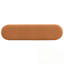 Banc ovale rembourré avec pieds robustes en bois-1378891858