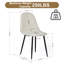 Ensemble de table de salle à manger extensible 5 pièces pour 4 à 8 personnes avec chaises rembourrées-1291599641-1291599642
