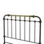 Mobilier de chambre à coucher simple de style transitionnel noir antique 1pc-1727285701