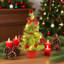 Arbre de Noël de 18 pouces avec arbre de Noël pour table et base de panier