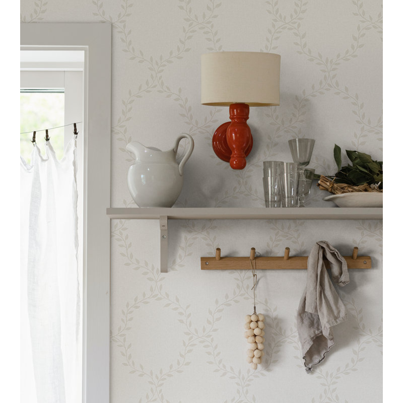 Wilma Geometric Wallpaper Roll by Hanna Wendelboo-Hansson, Eggshell