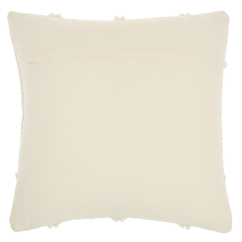  Housse de coussin carré et insert, Ivoire