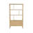 Masie 71"H x 35.4"W 2-Drawer Oak Bookcase,
